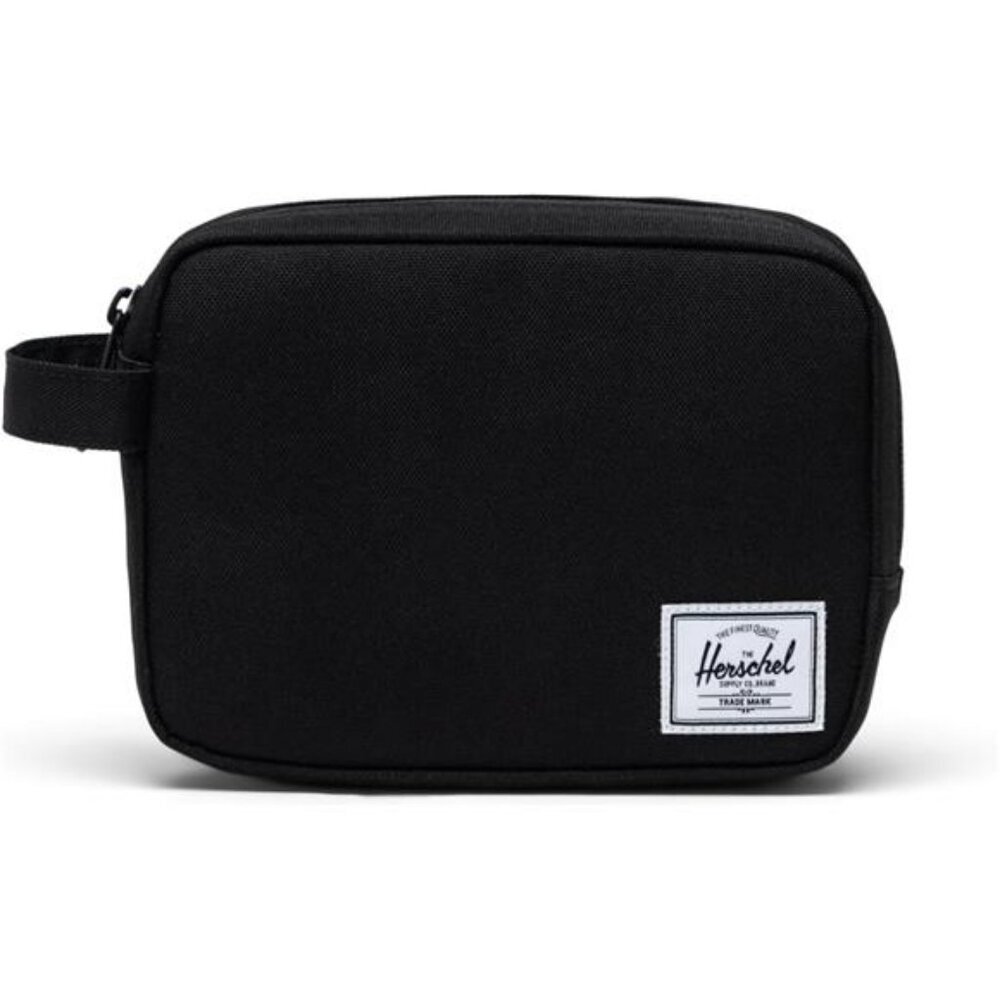 Black travel organizer bag portable storage case for cords cables tech accessori